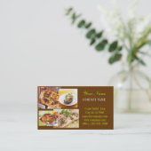 レトロパイチキンデリショップディナーケータリング 名刺 (スタンド正面)