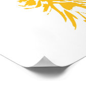 レトロパイナップルプリント ポスター (角)