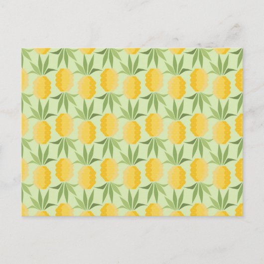 レトロパイナップル ポストカード (正面)