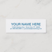 レトロパイロット スキニー名刺 (裏面)