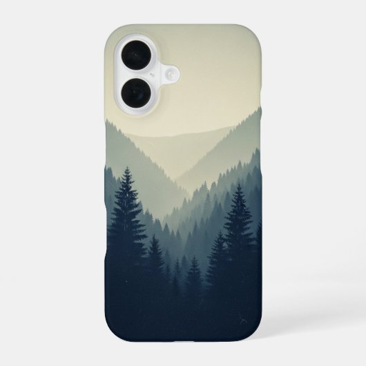 レトロパインバレー iPhone 16ケース (裏面)