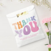 レトロパステルカラフルモダン誕生日の時代 フェイバーバッグ (封をした状態)