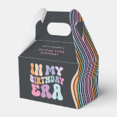 レトロパステルカラフルモダン誕生日の時代 フェイバーボックス (裏面サイド)