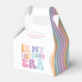 レトロパステルカラフルモダン誕生日の時代 フェイバーボックス (裏面サイド)