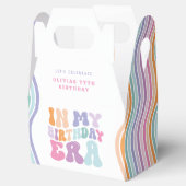 レトロパステルカラフルモダン誕生日の時代 フェイバーボックス (オープン)