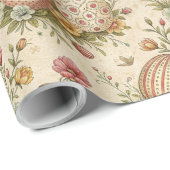 レトロパステルカラーイースターエッグラッピング紙 ラッピングペーパー (ロールコーナー)