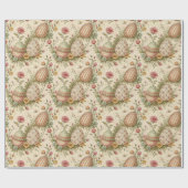 レトロパステルカラーイースターエッグラッピング紙 ラッピングペーパー (フラット)