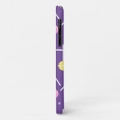 レトロパステルカラーキャンディ棒つきキャンデーパープル Case-Mate iPhoneケース (裏面/左)