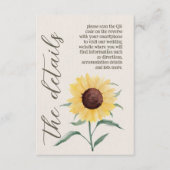 レトロパステルカラーデイジー結婚ズ エンクロージャーカード (正面)