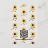 レトロパステルカラーデイジー結婚ズ エンクロージャーカード (裏面)