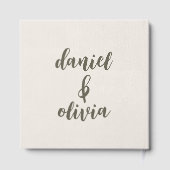 レトロパステルカラーデイジー結婚ズ ゲストブック (裏面)