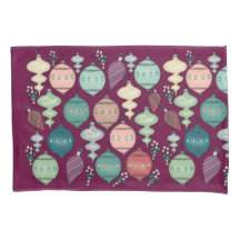 レトロパステルクリスマスオーナメントオンプラム