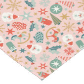 レトロパステルクリスマス ショートテーブルランナー (コーナー)
