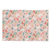 レトロパステルクリスマス 枕カバー (裏面)