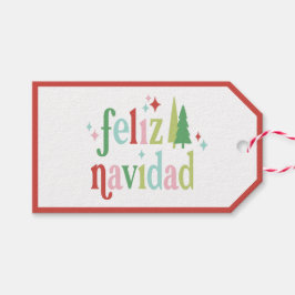 レトロパステルクリスマス | Feliz Navidad ギフトタグ