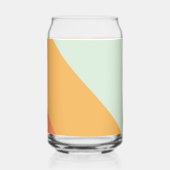 レトロパステルジオメトリックアートカスタムウェディング ガラス缶 (裏面)