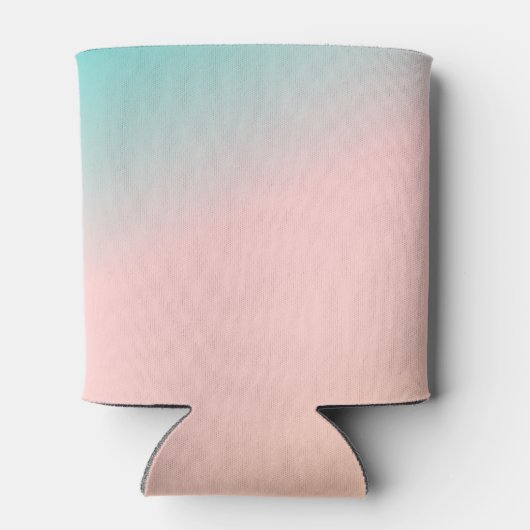 レトロパステルピンクユニークグラデーシ結婚ョンのカスタム 缶クーラー (裏面)