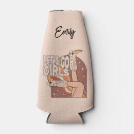 レトロパステルピンクロデオバチェロレッテブライド ボトルクーラー