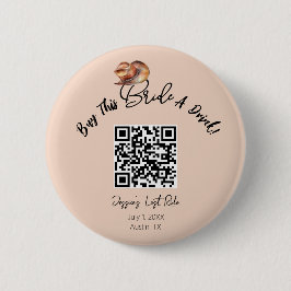 レトロパステルピンクロデオバチェロレッテ 缶バッジ