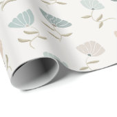 レトロパステルフラワー ラッピングペーパー (ロールコーナー)