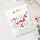 レトロパステルベーキングスピリットの明るいクリスマス フェイバーバッグ (封をした状態)