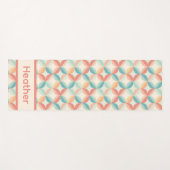 レトロパステルモノグラム ヨガマット (正面(横))