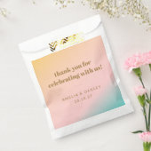 レトロパステルユニークグラデ結婚ィティカスタムング感謝していの フェイバーバッグ (封をした状態)