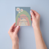 レトロパステル卒業パーティー チラシ (手)