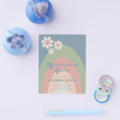 レトロパステル卒業パーティー チラシ (シングル)