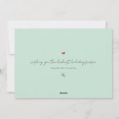 レトロパステル手書きオフィスロゴ企業の シーズンカード (裏面)