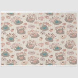 レトロパステル春花籠 薄葉紙