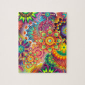 レトロパタファンキーーン抽象芸術ボー ジグソーパズル (縦)