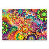 レトロパタファンキーーン抽象芸術ボー テーブルナンバー (裏面)