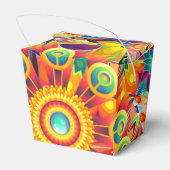 レトロパターファンキーン抽象芸術ボヘミア フェイバーボックス (裏面サイド)