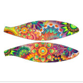 レトロパターファンキーン抽象芸術ボヘミア ミニバスケットボール (パネル)