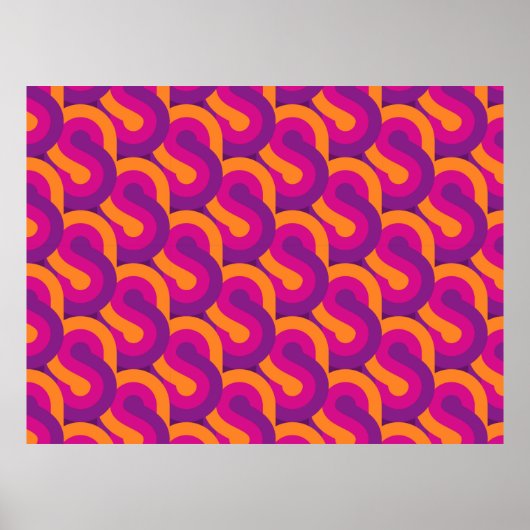 レトロパターンのレトロパターン ポスター (正面)