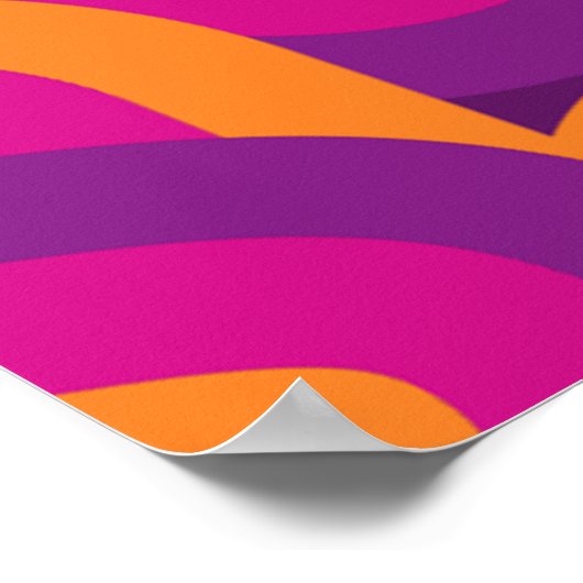 レトロパターンのレトロパターン ポスター (角)