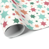 レトロパターンクリスマスラップ紙 ラッピングペーパー (ロールコーナー)