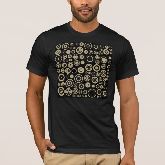 レトロパターン抽象芸術アート – Tシャツ (正面)