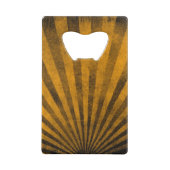 レトロパターン背景 クレジットカード栓抜き (裏面)