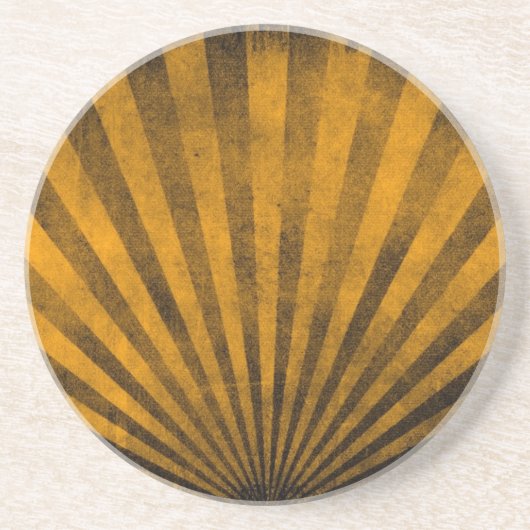 レトロパターン背景 コースター (正面)