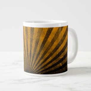 レトロパターン背景 ジャンボコーヒーマグカップ