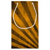 レトロパターン背景 スモールペーパーバッグ (裏面)