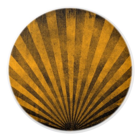 レトロパターン背景 セラミックノブ (正面)