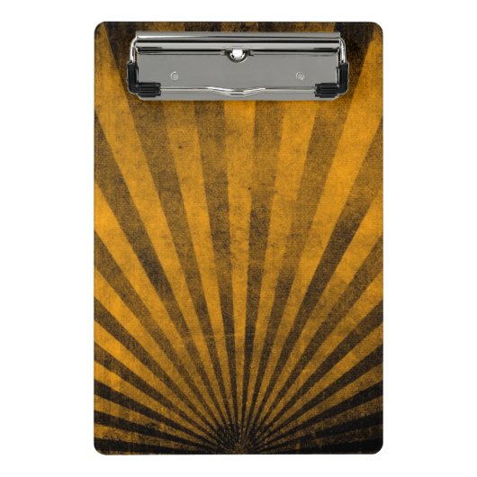 レトロパターン背景 ミニクリップボード (正面)