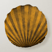 レトロパターン背景 ラウンドクッション (裏面)