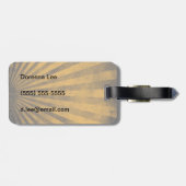 レトロパターン背景 ラゲッジタグ (裏面横)