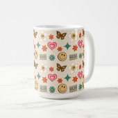 レトロパターン01 コーヒーマグカップ (正面右)