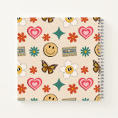 レトロパターン01 ノートブック (裏面)