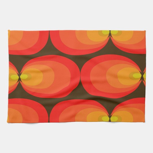 レトロパターン キッチンタオル (横)